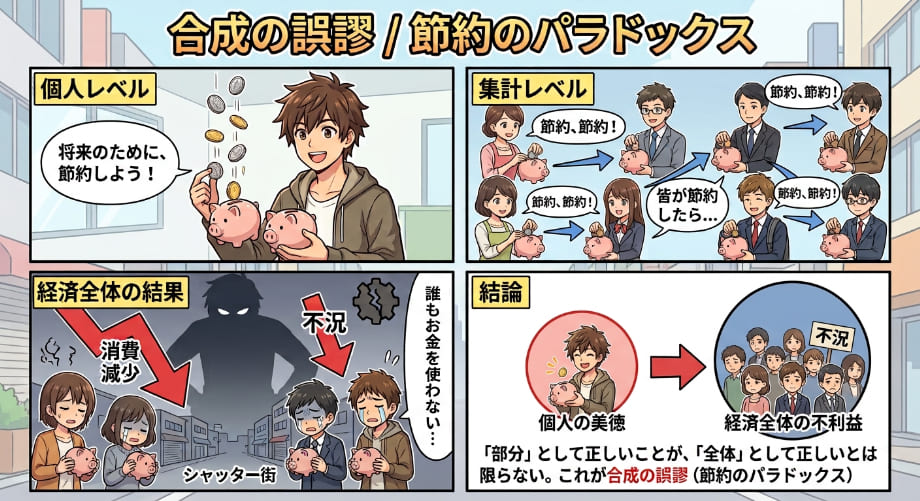 ＦＩＲＥは経済学の『合成の誤謬』に当てはまっていると思う